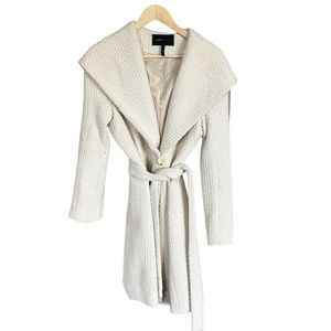 BCBG Tweed Hooded Coat